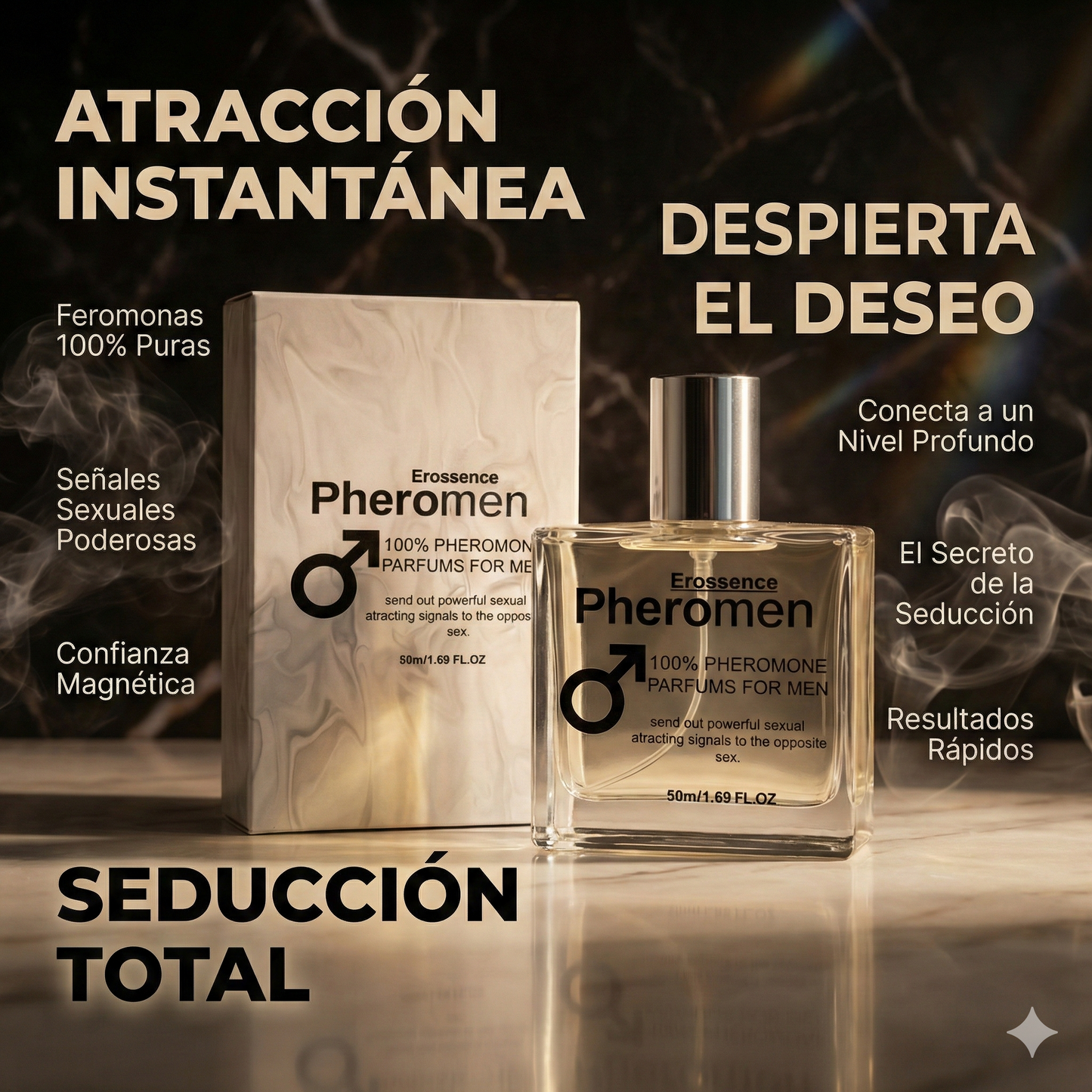 Perfume Feromonas Masculinas, Magnetismo al Instante!  🫦