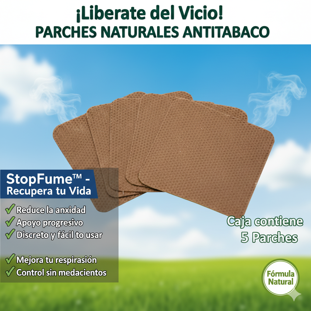 Parches Antitabaco Naturales🍃Controla la Ansiedad Hoy✨